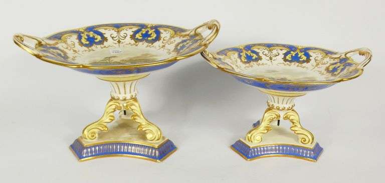 ANTIQUE 17-PIECE DESSERT SERVICE