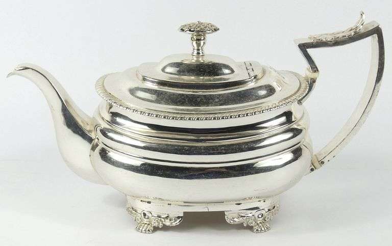 GEORGIAN SILVER TEAPOT