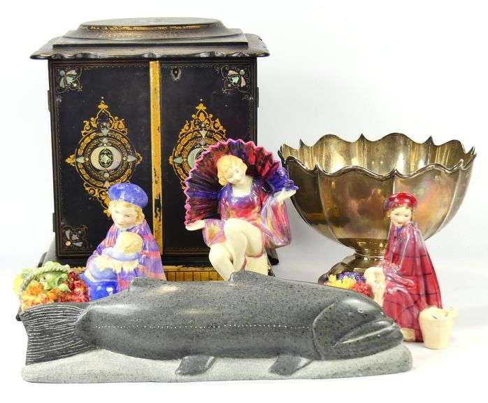 DECORATIVE ARTS, SILVER & RARE ROYAL DOULTONS
