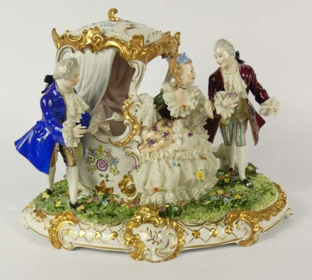 DRESDEN PORCELAIN FIGURE GROUP
