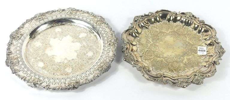 TWO SERVING TRAYS