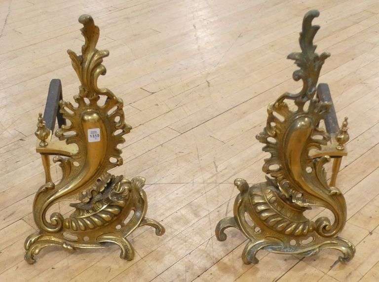 PAIR ANTIQUE CHENETS