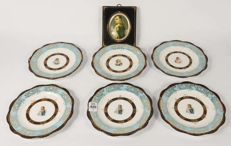 AUSTRIAN PORTRAIT PLATES & FRENCH PORTRAIT MINIATURE