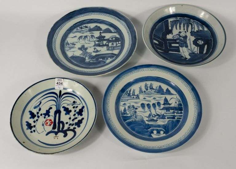 ANTIQUE CHINESE PLATES & BOWLS