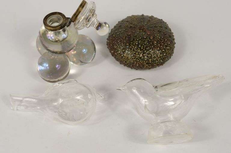 FOUR UNIQUE INKWELLS