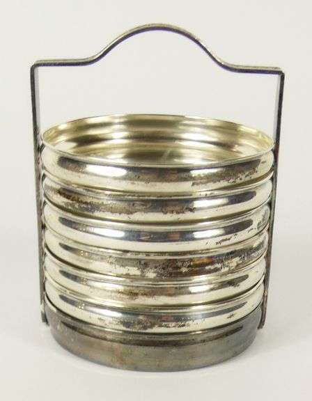 SET STERLING COASTERS