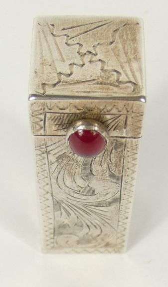 SILVER LIPSTICK CASE