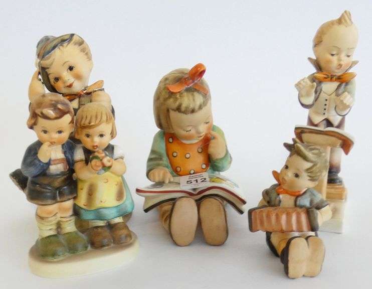 FIVE HUMMEL FIGURINES