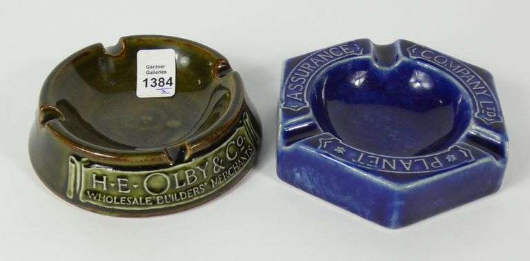 2 DOULTON ASHTRAYS