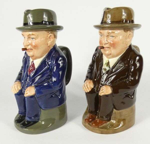 2 DOULTON "CLIFF CORNELL" TOBY JUGS