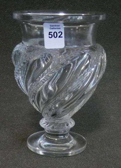 LALIQUE CRYSTAL VASE