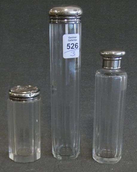 THREE DRESSER BOTTLES