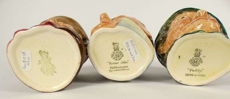 SET 6 DOULTON ASHPOTS