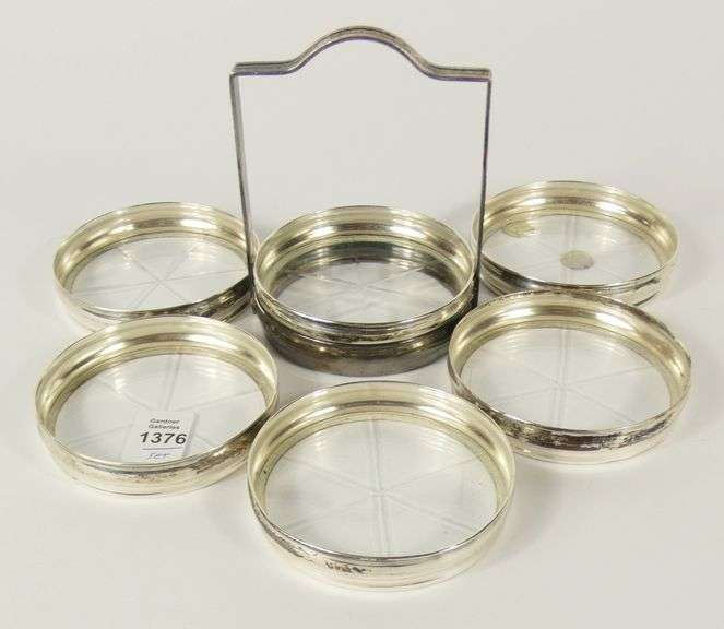 SET STERLING COASTERS