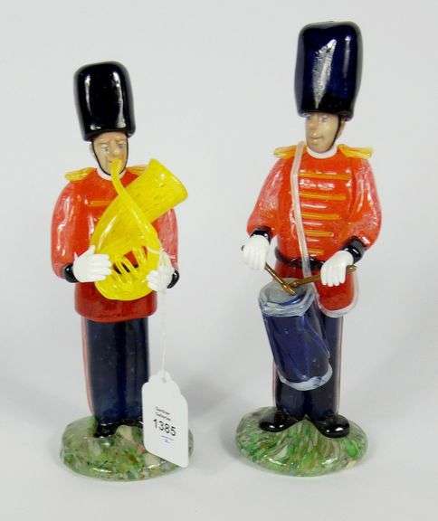 2 GLASS FIGURINES