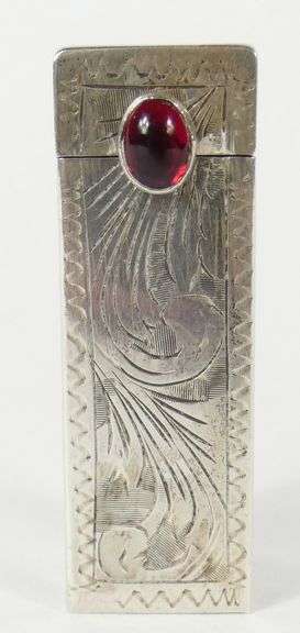 SILVER LIPSTICK CASE
