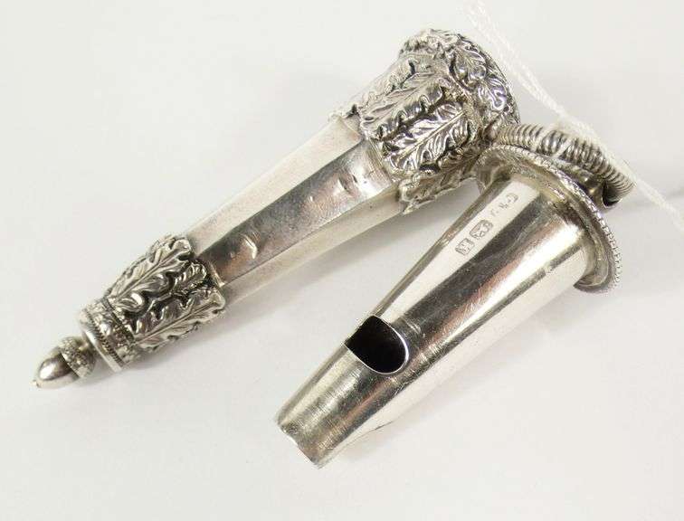 ANTIQUE STERLING SILVER WHISTLE