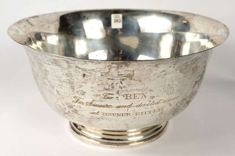 STERLING SILVER PUNCH BOWL