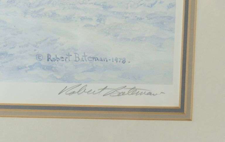 FRAMED LIMITED EDITION ROBERT BATEMAN PRINT