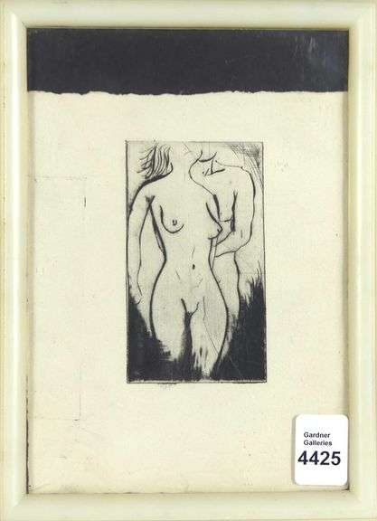 EXPRESSIONIST INTAGLIO ETCHING