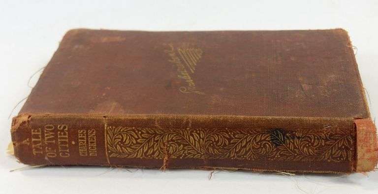 ANTIQUE NOVEL "A TALE OF TWO CITIES" BY CHARLES DICKENS