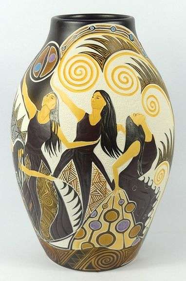SANTEE SMITH TALKING EARTH POTTERY VASE