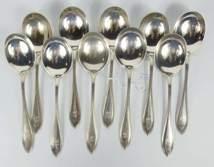 SET STERLING SPOONS