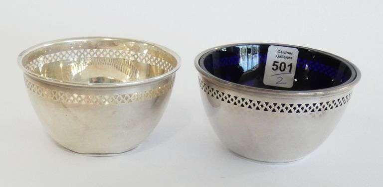PAIR OF BIRKS STERLING SUGAR BOWLS