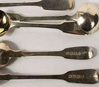 FIVE GEORGIAN STERLING SPOONS