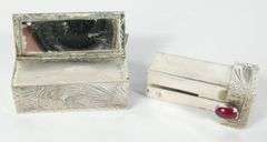 SILVER LIPSTICK CASE
