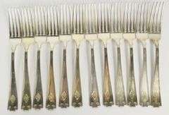 EXTENSIVE STERLING FLATWARE SERVICE