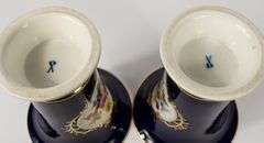 PAIR OF MEISSEN VASES