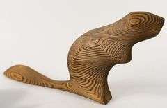 TWO INUIT SOAPSTONE CARVINGS & CEDAR CARVING