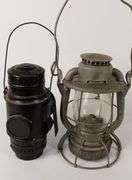 TWO RAILWAY LANTERNS