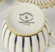 ROYAL CHELSEA CUPS & SAUCERS