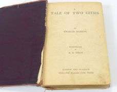 ANTIQUE NOVEL "A TALE OF TWO CITIES" BY CHARLES DICKENS
