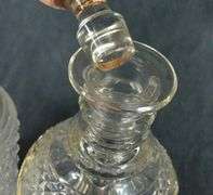 TWO ANTIQUE CRYSTAL DECANTERS