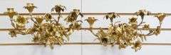 PAIR CANDLE WALL SCONCES