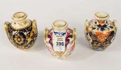 THREE EARLY DERBY CABINET VASES