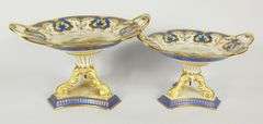 ANTIQUE 17-PIECE DESSERT SERVICE