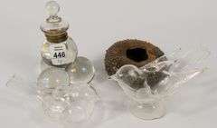 FOUR UNIQUE INKWELLS