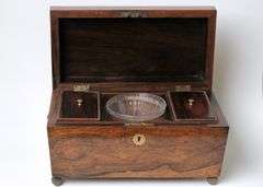 REGENCY TEA CADDY