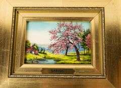 SET OF FOUR ENAMEL "FOUR SEASONS" LIMITED EDITION PRINTS