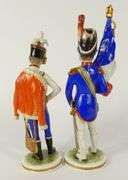 2 KAISER PORCELAIN MILITARY FIGURINES