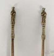PAIR ANTIQUE SILVER SPOONS