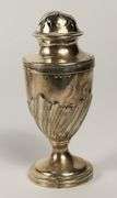 STERLING AND SILVER PLATE SHAKERS, SAUCE BOAT