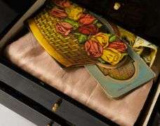 VICTORIAN PAPIER MACHE SEWING BOX