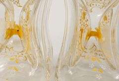 PAIR OF VICTORIAN GLASS DECANTERS