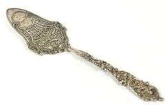 STERLING CAKE SERVER