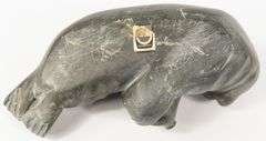 INUIT SOAPSTONE "SEAL" CARVING